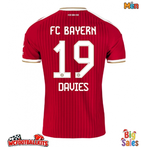 Bayern Munich Alphonso Davies #19 Replica Home Stadium Shirt 2026-27 Short Sleeve
